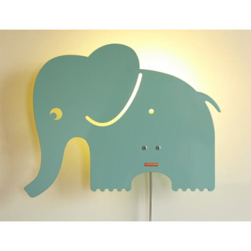 Wandlampe Elefant, pastell blau - Image 2