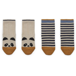 Liewood - Socken Panda + Streifen 2er Set