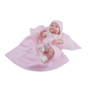 Babypuppe Mini Pikolin Mädchen mit Decke