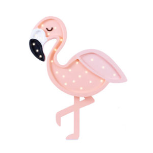 Little Lights - Lampe aus Holz Flamingo