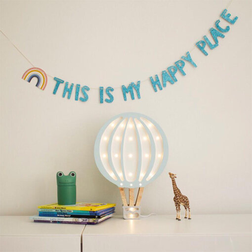 Little Lights - Lampe aus Holz Heißluftballon, verschieden Farben - Image 2