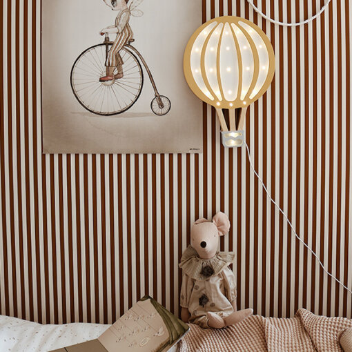 Little Lights - Lampe aus Holz Heißluftballon, verschieden Farben - Image 3