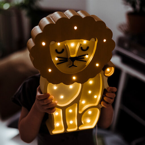 Little Lights - Lampe aus Holz Löwe - Image 2