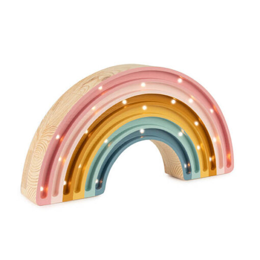 Little Lights - Lampe aus Holz Regenbogen, verschieden Farben