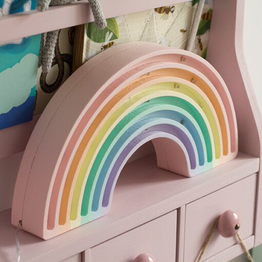 Little Lights - Lampe aus Holz Regenbogen, verschieden Farben - Image 3