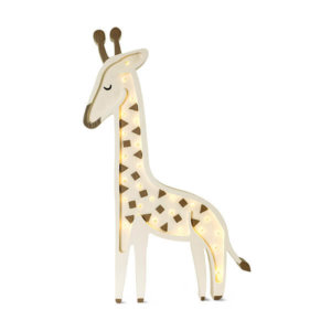 Little Lights - Lampe aus Holz Giraffe braun