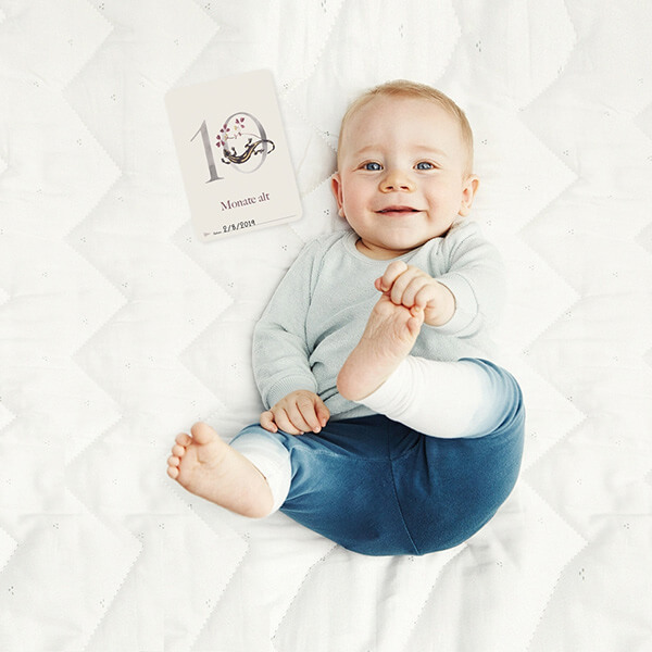 Milestone Abc Baby Fotokarten Mein Erstes Jahr Minamo