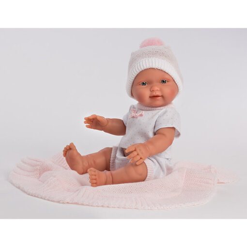 Llorens - Babypuppe Bebita rosa, 26 cm mit Decke - Image 2