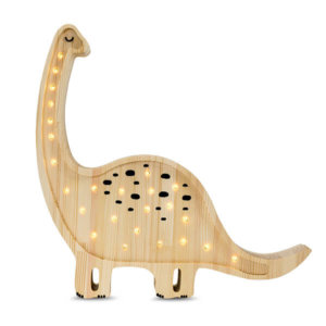 Little Lights - Lampe aus Holz Diplodocus natur