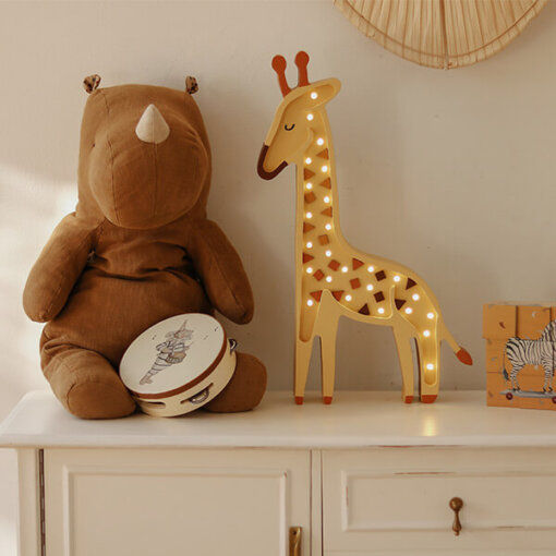 Little Lights - Lampe aus Holz Giraffe gelb - Image 2