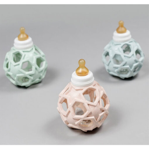 Hevea - Babyfläschchen aus Glas mit  Starball Rosa - Image 2