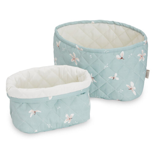 CamCam - Aufbewahrungskorb Windflower blau, 2er Set