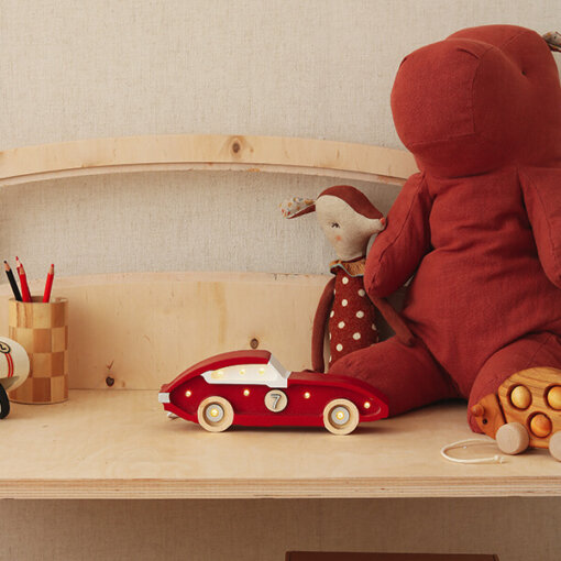 Little Lights - Lampe Rennwagen, klein rot - Image 2