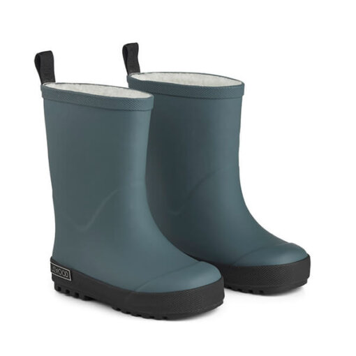 Liewood - Mason Thermo-Gummistiefel aus Naturkautschuk blau-schwarz