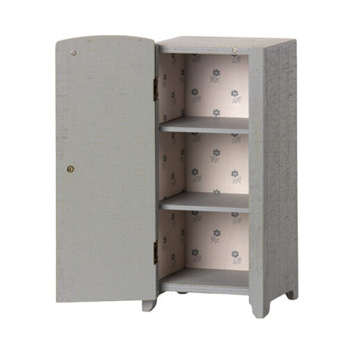 Maileg - Miniatur Kleiderschrank, Grau/mint - Image 2